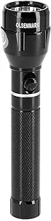 Olsenmark Rechargeable LED Flashlight for Camping, 1500 Meter Range, Black