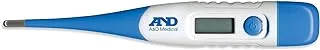 A&D Medical Digital Flexible Tip Thermometer, White and Blue - UT-113