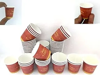 SAQOPACK 250-Piece (5 SETTS-Very small Cups) Paper Kahwa Cups 2.5oz-Disposable Tea Cups and Cawa cups