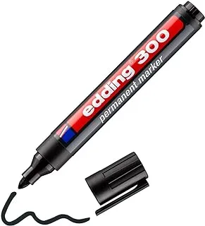 Edding Poster Writer Marker and Poster Writer Case 1.5-3mm Permanent Marker Bullet Tip - Black