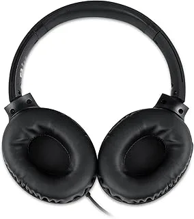 Zoook Black Headphone with & extra BASS ; Super-soft earpads -