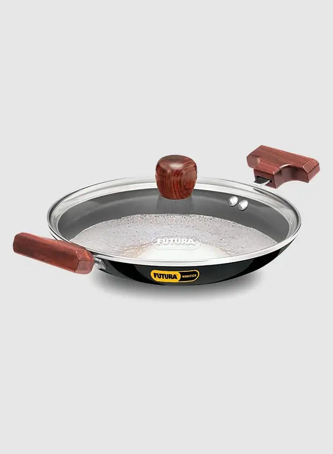 Hawkins Futura Nonstick Breakfast Pan Kadai Black 0.9 Litre