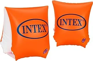 Intex Deluxe Arm Bands, Orange, 58642, 3 -6 Years