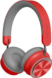 ZEBRONICS Zeb-Bang PRO Bluetooth v5.0 Headphone, 30H Backup, Foldable Design, Call Function, Voice Assistant Feature, Built-in Rechargeable Battery, Type C Charging, 40mm Driver and AUX. (Red)