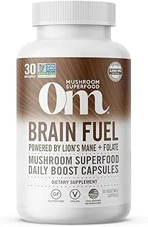 Om Organic Mushroom Nutrition OM BRAIN FUEL MUSHROOM SUPERFOOD 90VCAPS : 00819