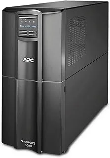 APC من شنايدر إلكتريك Smart-UPS SMT-SmartConnect - SMT3000IC - مصدر طاقة غير منقطع 3000VA (يدعم السحابة ، 8 منافذ IEC-C13) أسود