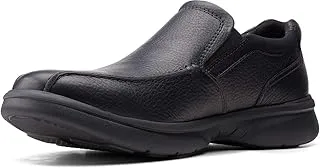 Clarks Bradley Step Men's Slip On, Black Tumbled Leather, 44.5 EU Wide