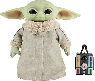 Star Wars Grogu, The Child, 12-in Plush RC Motion Toy, Based on The Mandalorian