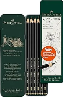 Faber-Castell PITT GRAPHITE MATTE TIN SET/6