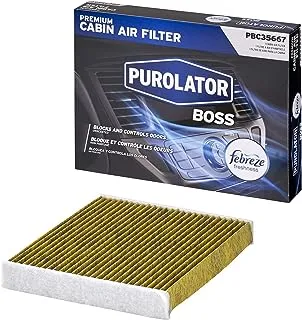 Purolator PBC35667 PurolatorBOSS Premium Cabin Air Filter with Febreze Freshness fits Select Toyota, Lexus, Land Rover,1 Count (Pack of 1), 8.46