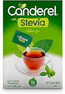 Canderel Stevia Sweetener Sachet, 100 Sachets