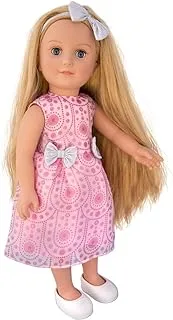 Hayati Girl 18-Inch Doll Sandy Long Hair Holiday Dress