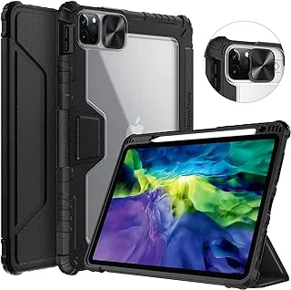 Nillkin Case for iPad Pro 11 Inch 2021/2020 ( 3rd / 2nd Generation), iPad Air 10.9 / Air 4th 2020, [Slide Camera Cover, Built-in Pencil Holder] Smart Protective Stand Cover with Auto Sleep