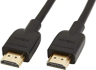 Amazon Basics High-Speed HDMI Cable (18Gbps, 4K/60Hz) - 3 Foot (1M), Black, Gaming Consoles, Television, Personal Computer, Xbox, Projector
