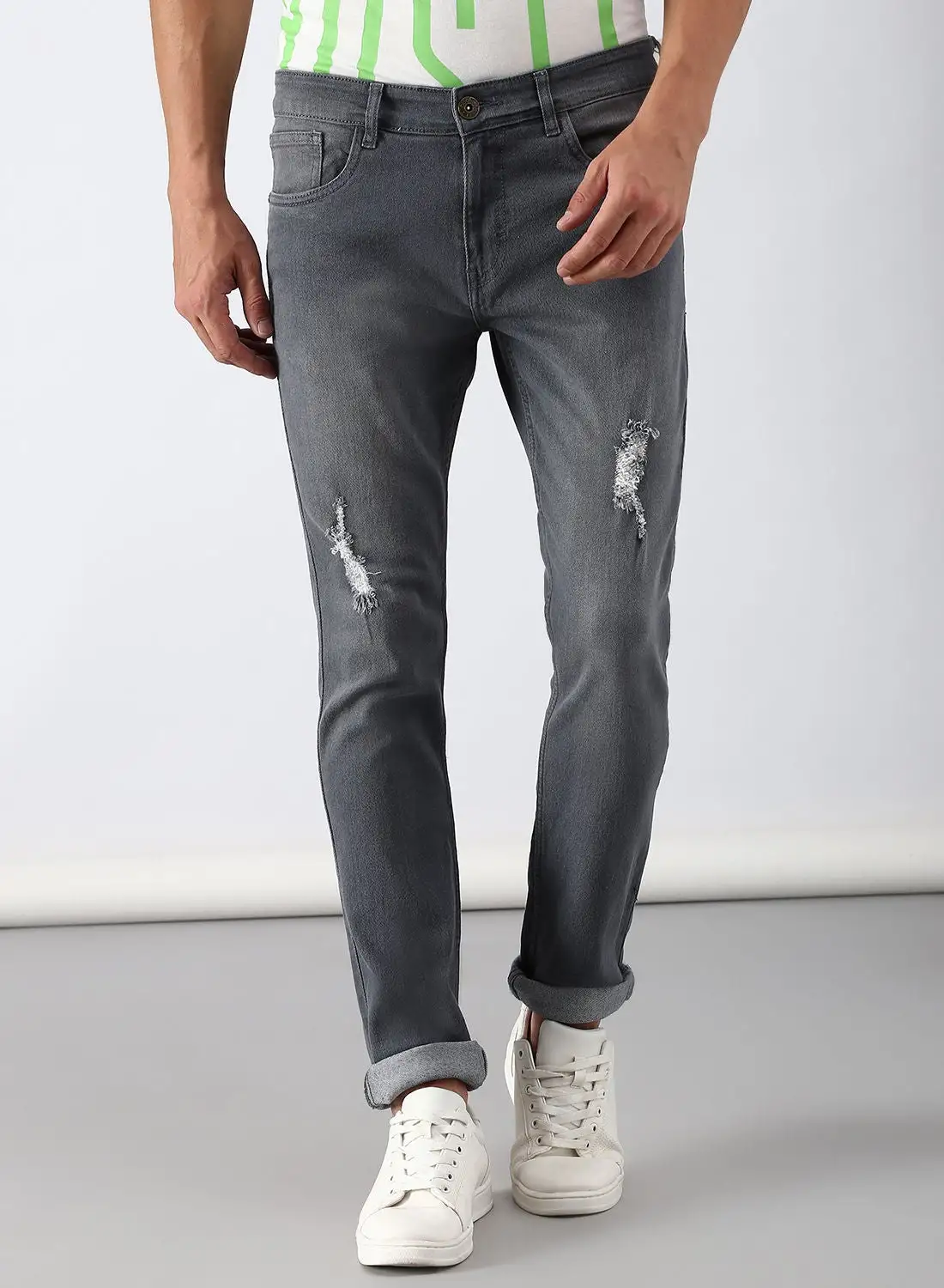 ABOF Slim Fit Jeans Grey Wash