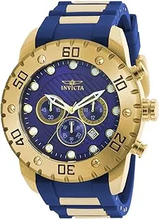 تيشيرت رجالي من Invicta 20280 Pro Diver بشاشة عرض تناظرية كوارتز باللون الأزرق ، ستانلس ستيل ، 50 مم ، 20280