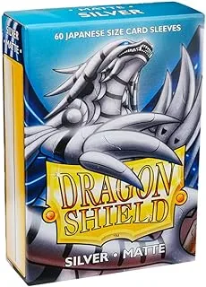 Dragon Shield Japanese Size Matte Sleeves 60-Pieces, Silver