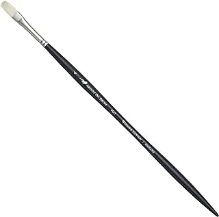 Winsor & Newton Artists' Oil Brush - Flat (Long Handle),Black,#4,5902004