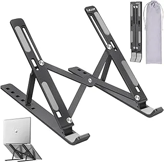 Tukzer Foldable Laptop Stand With 6 Level Of Height Adjustments For Laptops & Tablets Upto 17 Inches