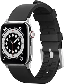 Elago Premium Fluoro Rubber Strap for Apple Watch 40mm - Black, EAW-BAND-40BK,