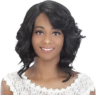 Vivica A Fox Hair Collection Tori New Futura Synthetic Fiber Full Lace Front Wig, 1B, 10 Ounce