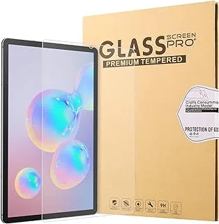 واقي شاشة لهاتف Samsung Galaxy Tab S6 Lite ، صلابة ممتازة 9H 2.5D حافة مستديرة واقي شاشة زجاجي مقوى لهاتف Samsung Galaxy Tab S6 Lite 10.4 بوصة