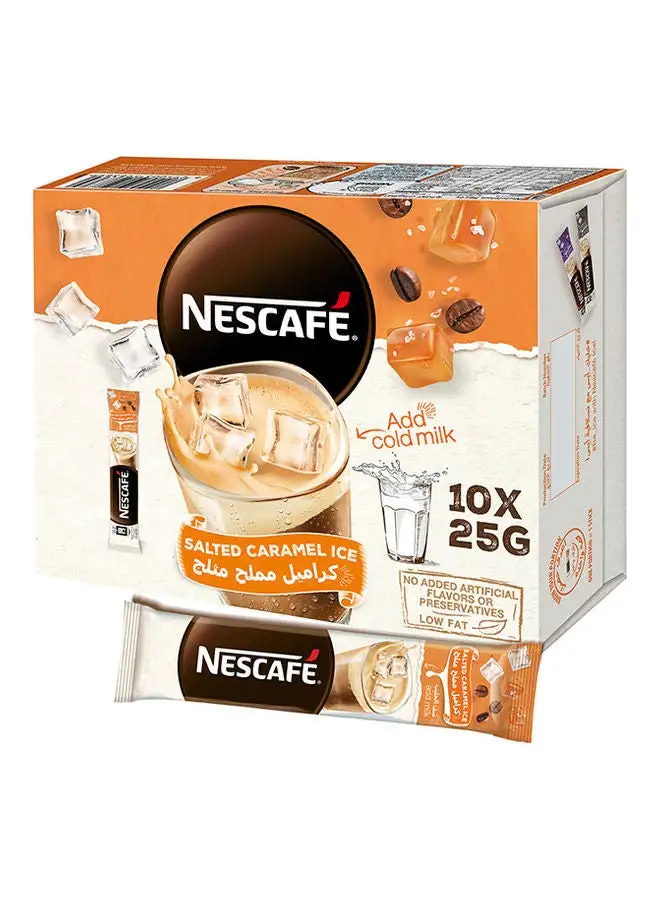 Nescafe Salted Caramel Ice Coffee Mix 10 Sachets 25grams