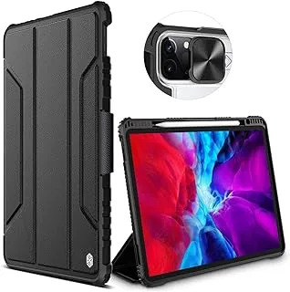 Nillkin Slide Camera Protection iPad Case for Air 10.9 Inch Gen 4th (2020 ONLY) – Protective case,Thin, Magnetic Stand, Sleep/Wake Cover (Fits Model A2072, A2316, A2324, and A2325) (Black)