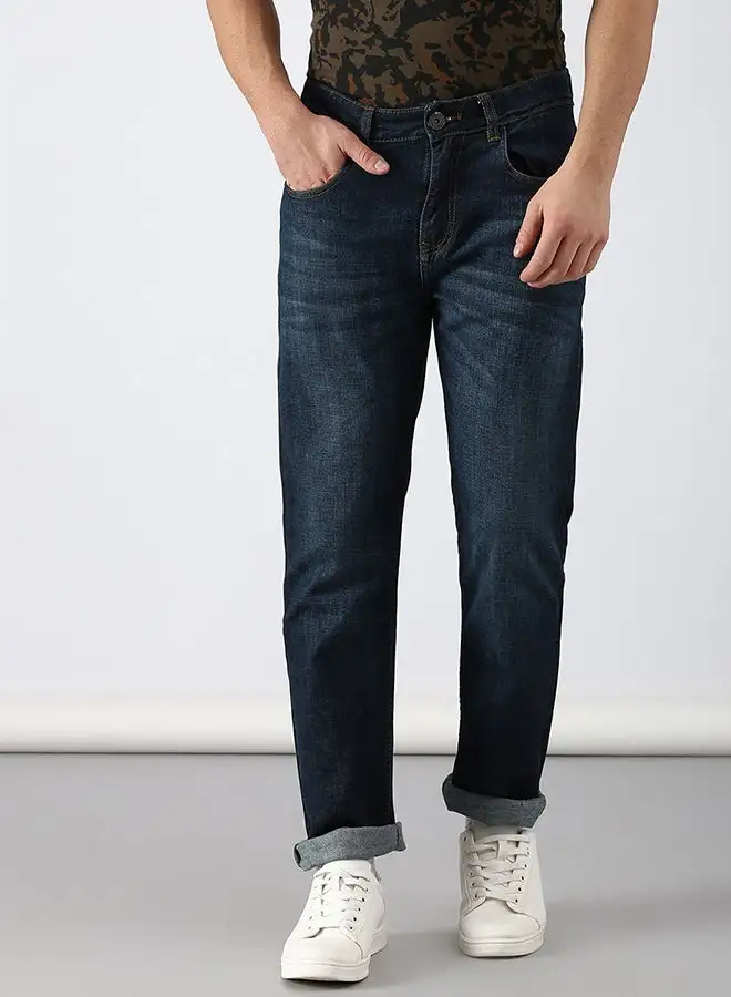 ABOF Regular Fit Jeans Dark Wash1