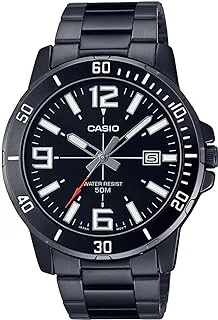 Casio Men's Watch - MTP-VD01B-1BVUDF Black Dial, Black Band