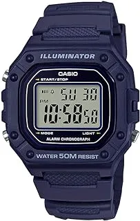 Casio Men's W-218H-1AVCF Classic Digital Display Quartz Black Watch