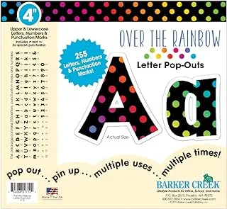 Barker Creek Letter Pop-Outs, 4