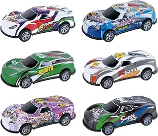 Power Joy PJ Power Joy Vroom Pullback Graphic Car 8 Pieces