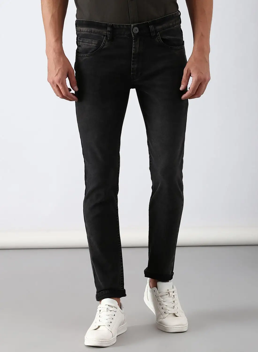 ABOF Slim Fit Jeans Black