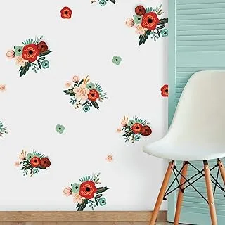 RoomMates Mini Floral Peel And Stick Wall Decals with 3D Embellishments