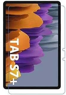 واقي شاشة MARGOUN لهاتف Samsung Galaxy Tab S7 Plus (SM-T970 / T975 / T976) 12.4 بوصة 2020 ، 9H صلابة عالية الدقة زجاج مقسى شفاف