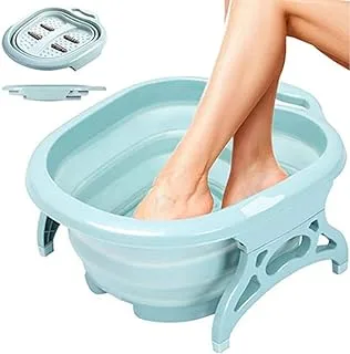 Collapsible Foot Bath, Foot Soaking Bath Basin - Large Foot Soak Tub for Soaking with Foot Massage Rollers As Pedicure Kit | Great for Callus Remover & Foot Care