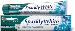 Himalaya Sparkly White Herbal Toothpaste Free from Chemical Bleach Remove Surface Stains from Teeth -100ml