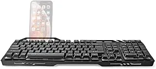 NEDIS Gaming PC Keyboard with US International Layout RGB USB 2.0 Wired Metal