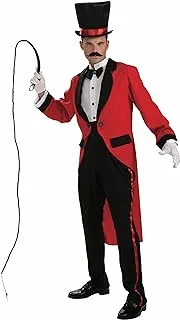 Men's ringmaster costume, red, one size