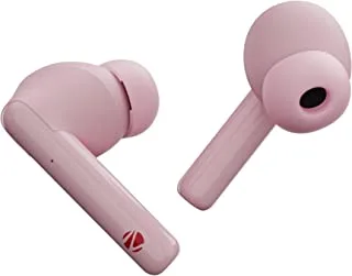 Zebronics Zeb-Sound Bomb 5 TWS V5.0 Bluetooth Truly Wireless in Ear Earbuds with Up to 22H Backup, Flash Connect, Splash Proof, Voice Assistant, Touch Control, 10Mm Driver, with Mic and Type C (Pink)