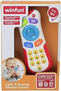 WinFun Remote Control with Lights and Sound for Babies, White (CPA Toy Group 7300723)