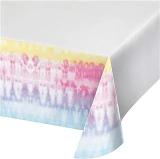 Tie Dye Party Paper Tablecover 54in x 102in 1ct