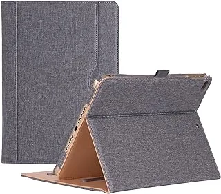 جراب ProCase iPad 9.7 (الطراز القديم) 2018 iPad 6th Generation / 2017 جراب iPad 5th Generation جراب - جراب فوليو بمسند لجهاز Apple iPad 9.7 بوصة ، مناسب أيضًا لجهاز iPad Air 2 / iPad Air - رمادي