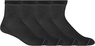 Dr. Scholl's Men's 4 Pack Diabetic and Circulatory Non Binding Ankle Socks, 0, L