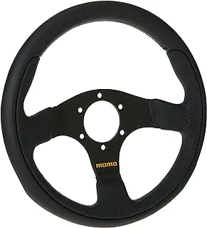 Momo TEA30BK0B Team 300 mm Leather Steering Wheel,Black