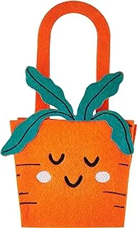 Hema carrot felt bag, 12 cm x 7.5 cm size, orange