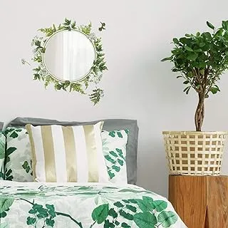 RoomMates Fern Peel and Stick Decals with Circle Mirror