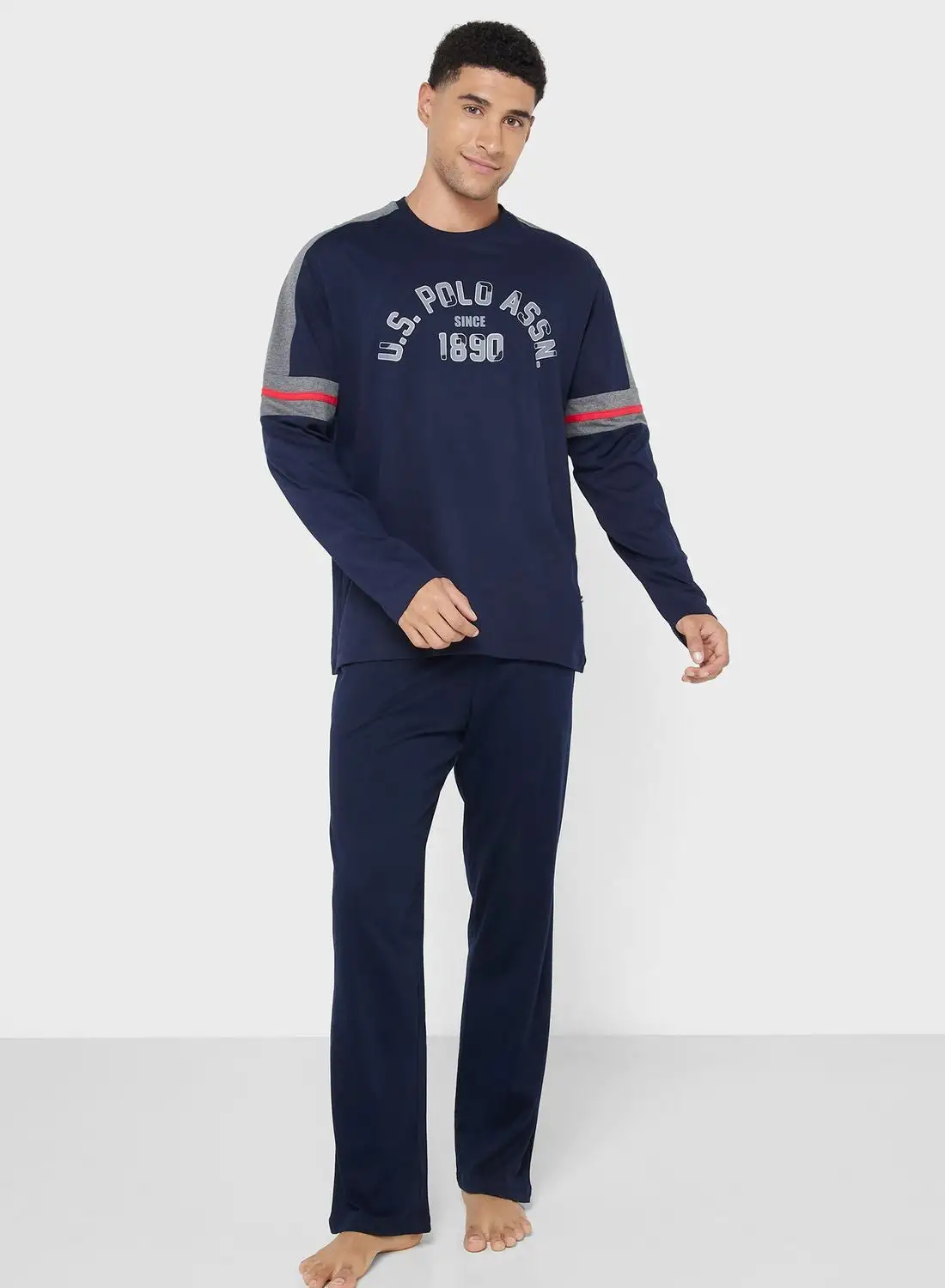 U.S. Polo Assn. Crew Neck T-Shirt Pyjama Set