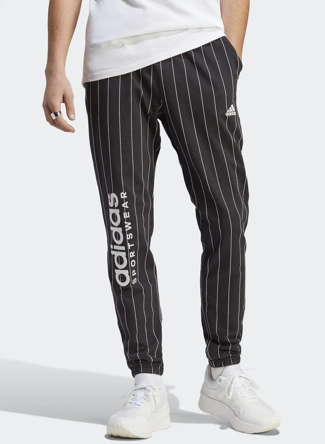 Adidas Pinstripe Fleece Xpress Sweatpants